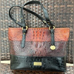 Brahmin Tri-Color Vintage Pure Handbag Shoulder Purse
